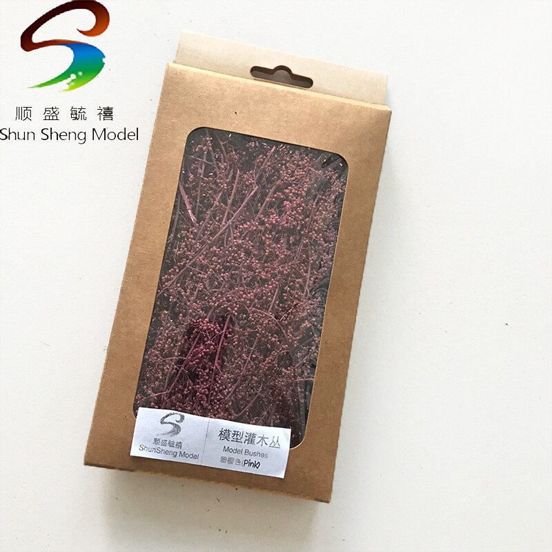 Products DIY Model Bush HO scale minitary Model grass scene landscape different colors For Model: pink