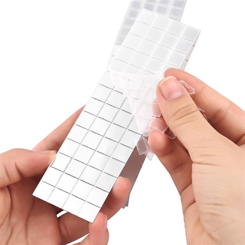 3D Self-Adhesive Real Glass Craft Mini Square Mirrors Mosaic Tiles Stickers Bathroom DIY Handmade Craft Home Decoration Making