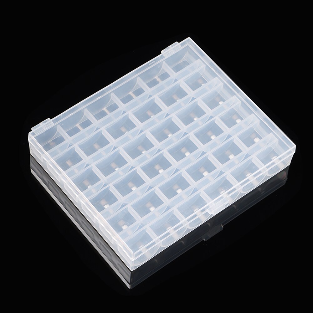 25/36 Grid Bobbins Sewing Machine Spools Clear Plastic Thread Bobbin Storage Case Box For Home Sewing Craft Tools Accessories