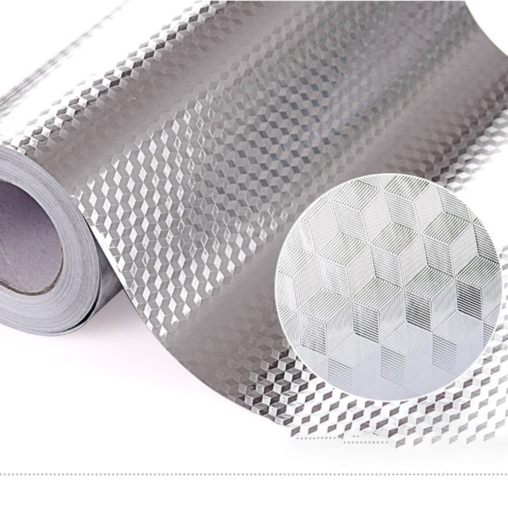 Self-adhesive Heat Resisting Waterproof Damp-proof Aluminum Foil Paper Grease-proof Oil-proof Leak-proof Wall Sticker Kitchen Su