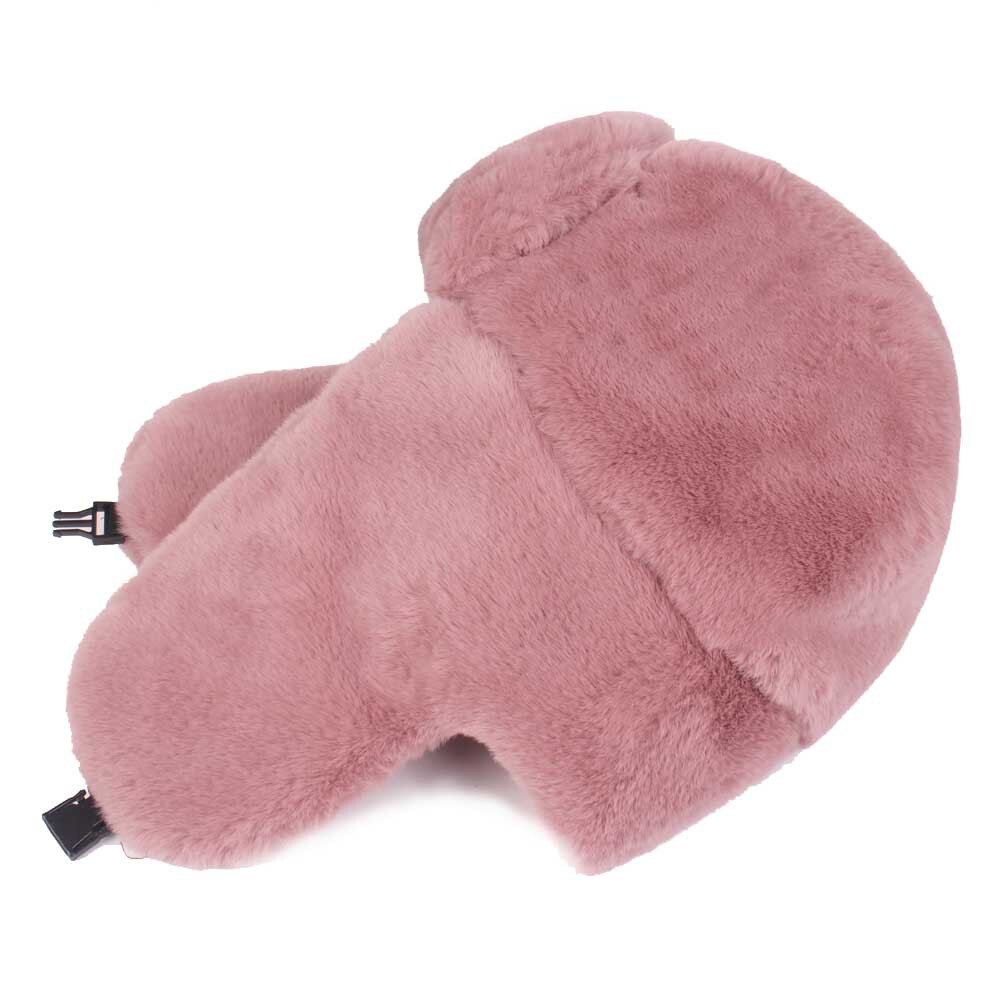 RoxCober Winter Fur Bomber Hats Russian Female Thicker Warm Hat Solid Pink Soft Windproof Ear Flap Ushanka Gorro Bomber Hat