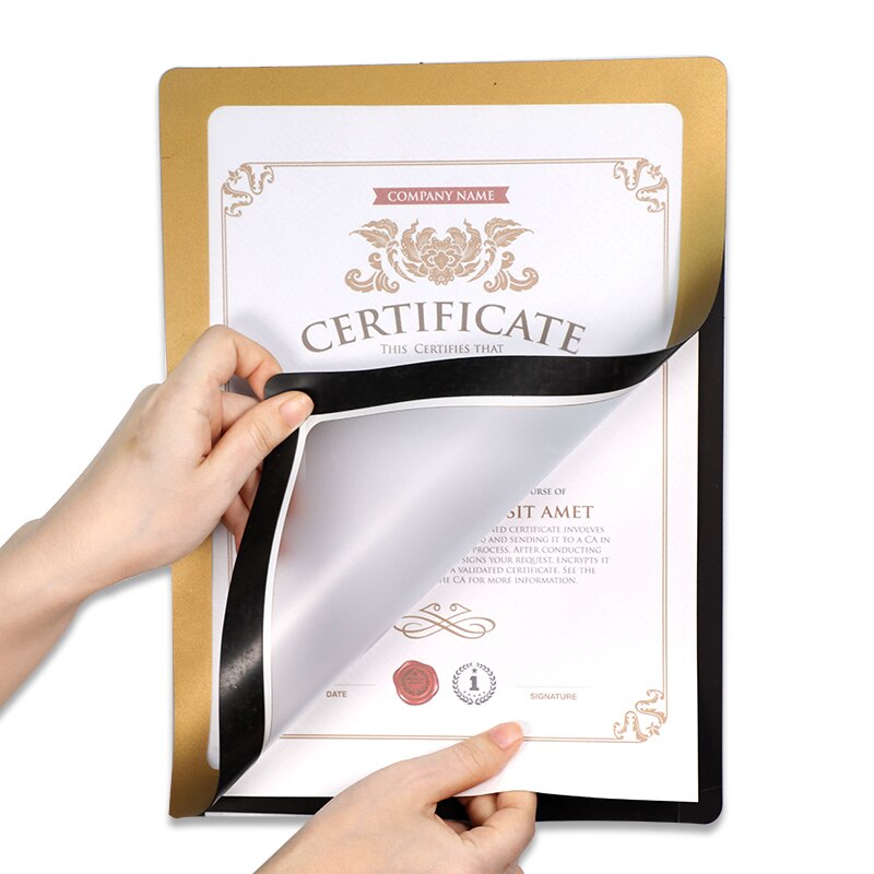 Office Store A3 Certificate Frame Magnetic Photo Picture Frame wall mounted picture poster document display frame Plastic Sheet