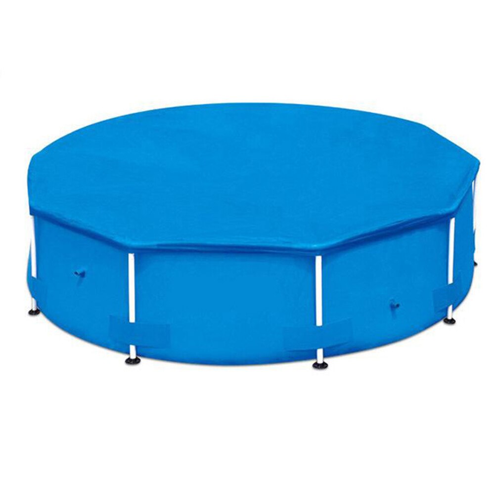 Round Swimming Paddling Pool Cover 244/305/366cm Swim Pool UV-resistant Waterproof Dustproof Cover Tub Protector: Default Title