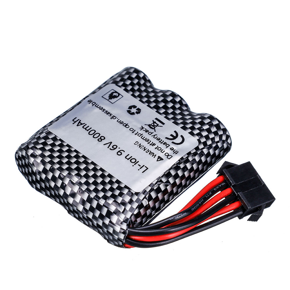 9,6 V 800mAh Li-Ion Akku Für 9115 9116 S911 S912 hoch Energie RC Lkw RC Auto 9,6 v batterie 16500 6P-SM stecker