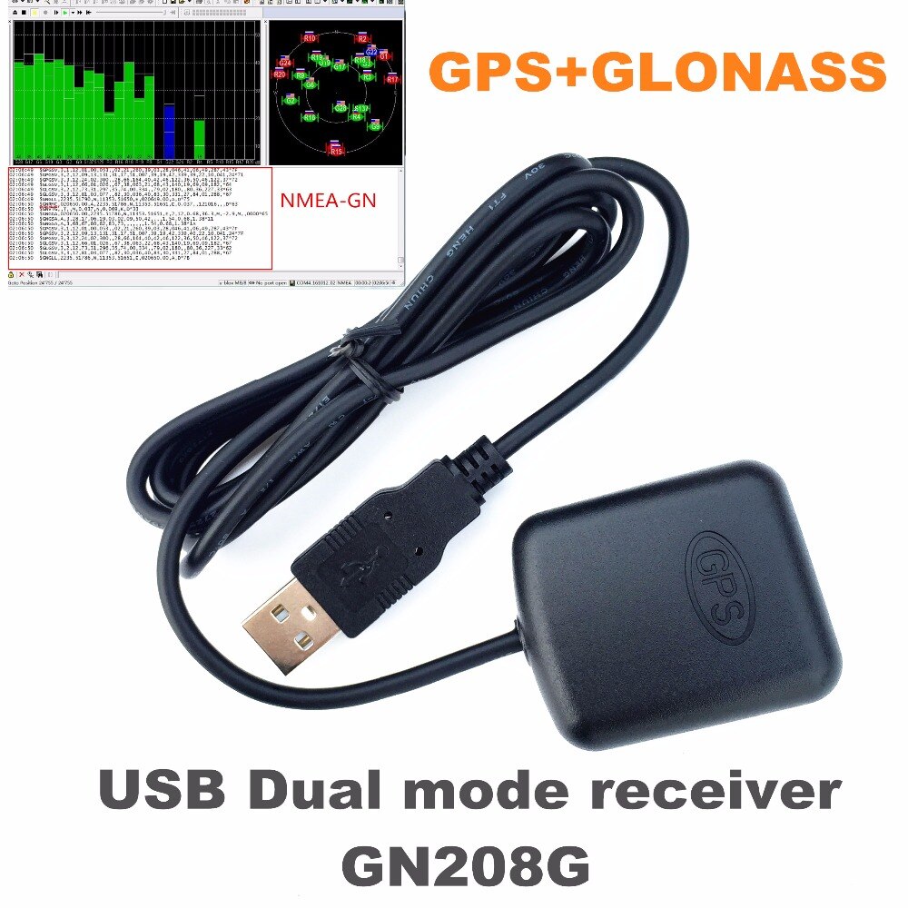 USB GPS receiver GNSS chip USB GPS GLONASS antenna ,G- MOUSE 0183NMEA,replace BU353S4