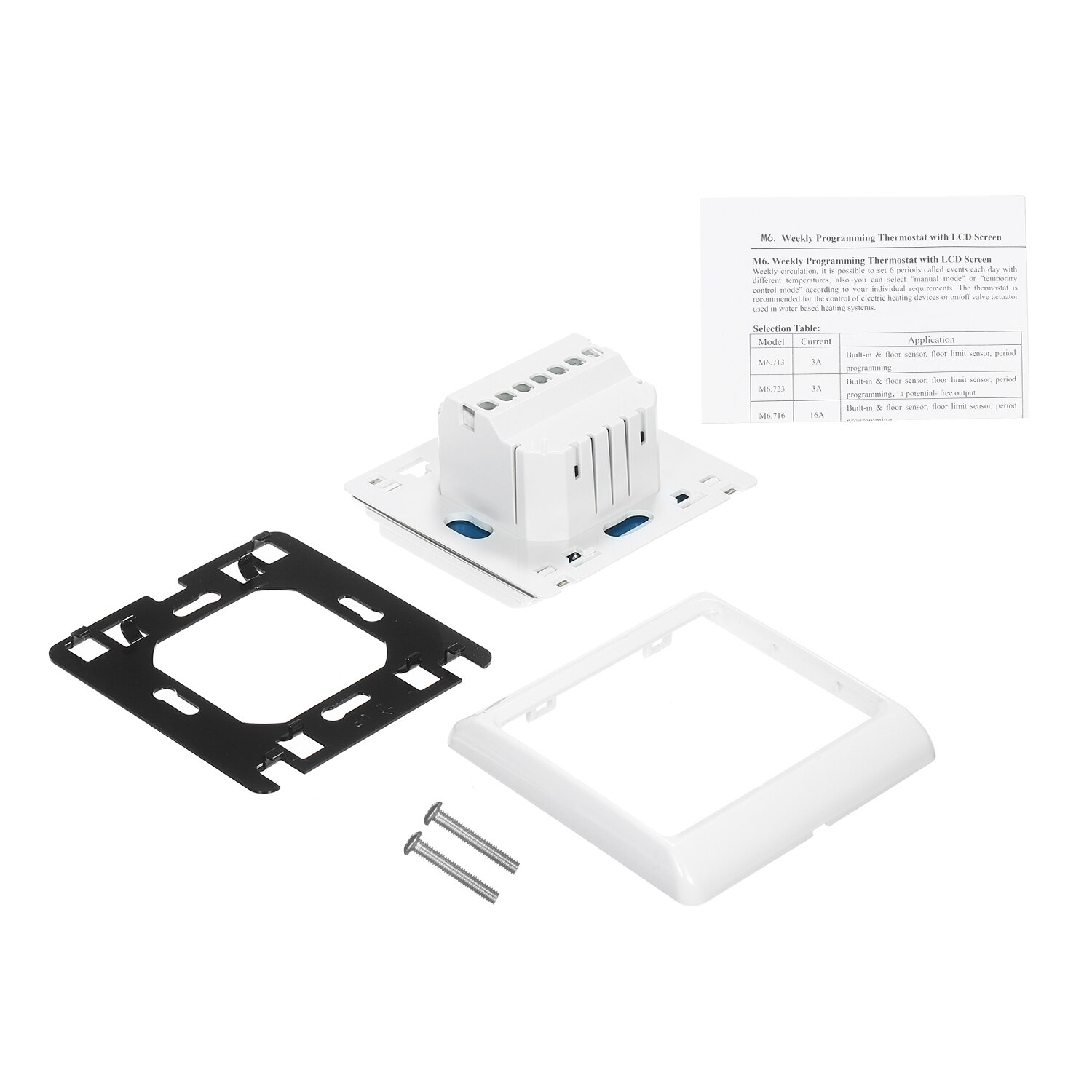 Programmable Smart Thermostat for Water Heating Turn On/Off Actuator Buit-in Sensor with Backlight Digital Temprature Controller