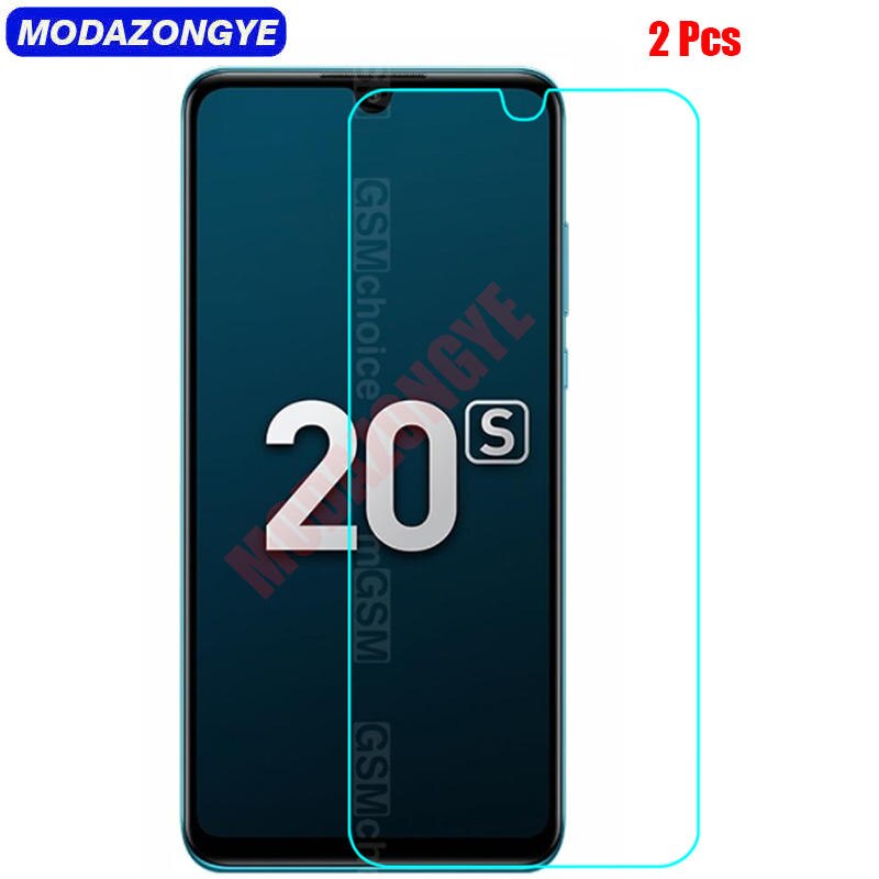 2 Pcs Gehard Glas Honor 20S Screen Protector Voor Huawei Honor 20S MAR-LX1H MAR-LX1 Honor20S Glas Honor 20 beschermende Film: Honor 20S