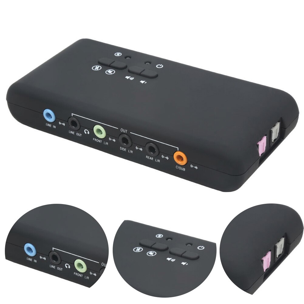 External Audio Recording Sound Card Playback Interface USB Surround Sound Optical Fiber Dynamic 7.1 Channel Stereo 3D Digital