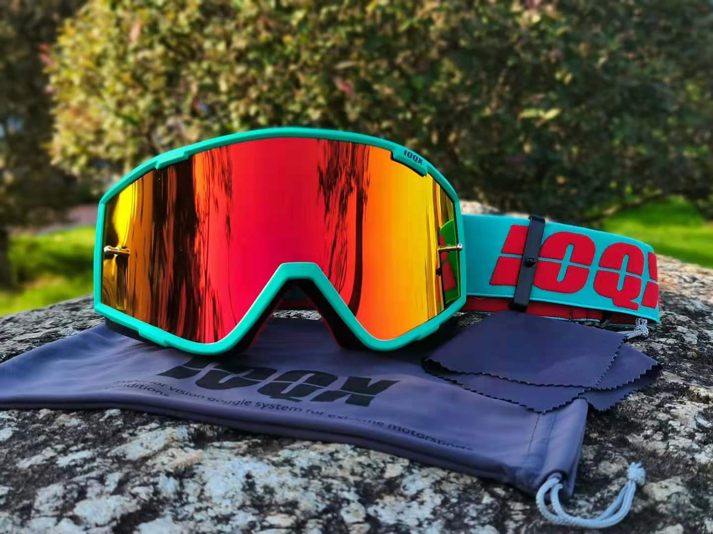 IOQX-Gafas de Motocross para descenso, protección UV contra la suciedad, a prueba de polvo y viento, MX, ATV, Gafa de esquí todoterreno