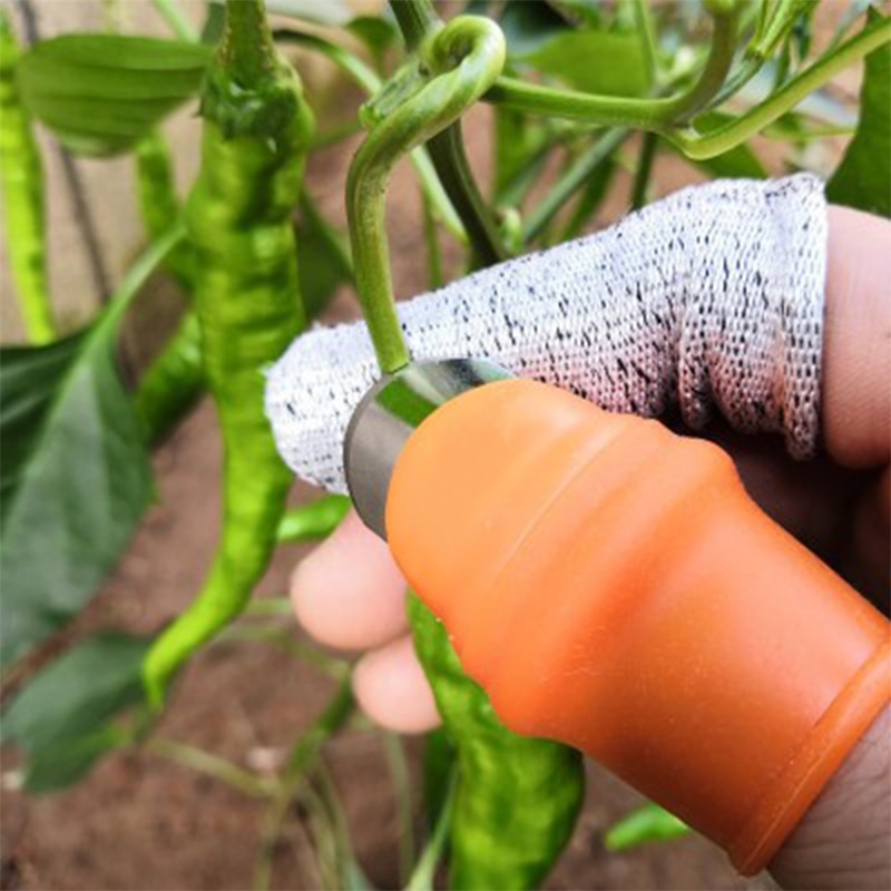 1 pcs Plucking Device Thumb Knife For Cutting Vegetables Agricultural Finger Knife