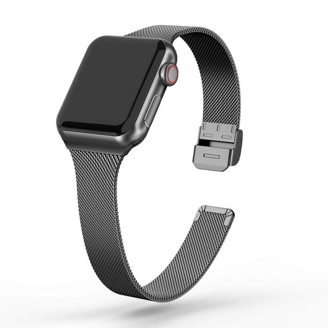 Luxe roestvrijstalen schakelarmband voor apple watch-band 44mm 42mm 40mm 38mm iwatch 6 5 4 3 2- serie: 1 / 42 mm of 44mm