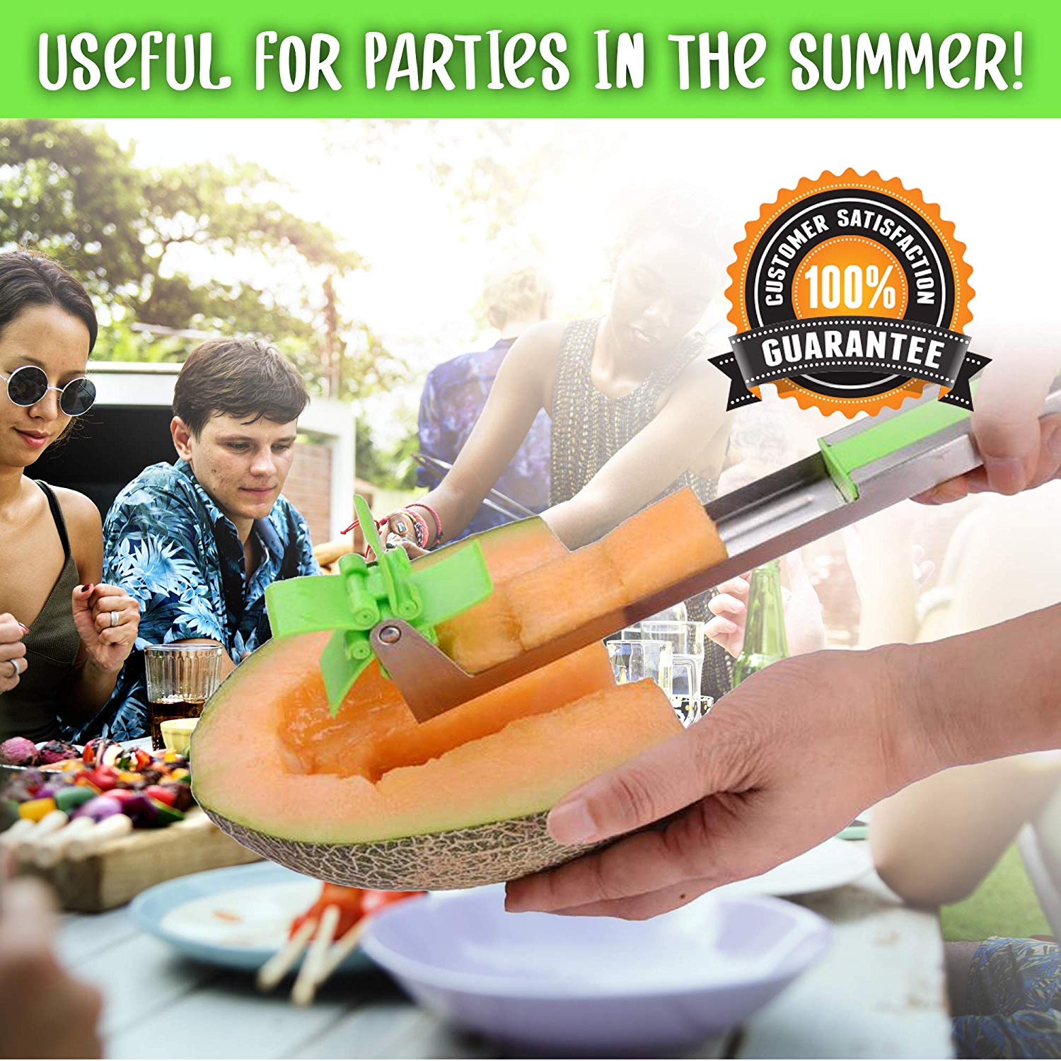 Watermelon Windmill Slicer Melon Cutting Tool Melon Cube Cutter for