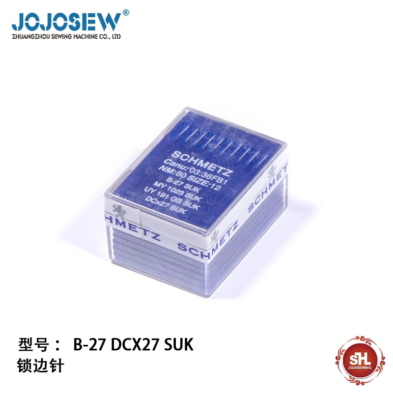 100 unids/lote Schmetz agujas para máquinas de coser industriales Canu:03:36 1 B-27 UY 191GS DCX27 SUK SES MY1023 90/14
