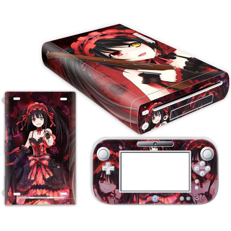 For W ii U Console Cover with Remotes Controller Skins For Nintend w ii u sticker for w ii u skin: TN-WiiU-0202