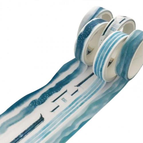 5 rouleaux/Ensemble BRICOLAGE Washi Ruban Auto-Adhésif Facile à Déchirer multi-usage Facilement Déchiré Washi pour Planificateur Fournitures: 1
