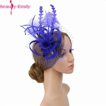 Women Chic Fascinator Hat Cocktail Wedding Party Church Headpiece Headwear Hair Clip Accessories