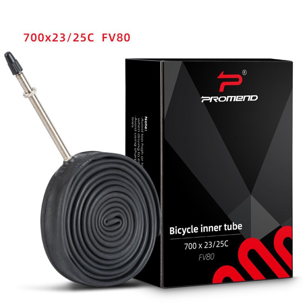 Bike Inner Tube For Mountain Road Bike Tyre Butyl Rubber Bicycle Tube Tire 23-25c 700c Presta Schrader Valve Tube Rubber Nozzle: FV80