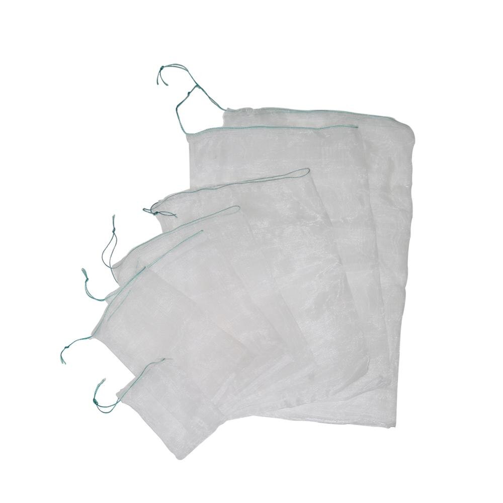 30 st 40-300 mesh nylon växtskydd växer väska hållbar frukt grönsak växt dragsko väskor trädgård anti skadedjur väska