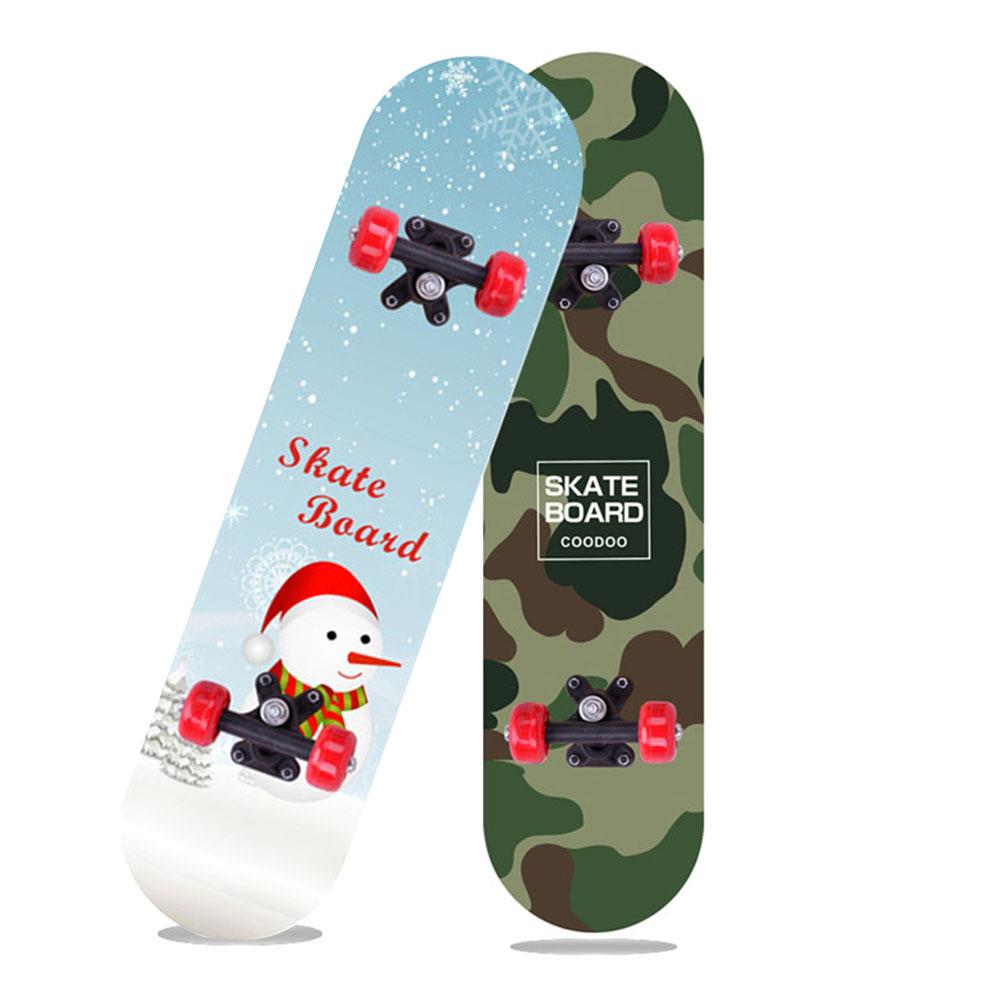 Maple Deck Skateboard Single Warping Slide Teenagers Fashionable Skate Board Longboard 60cm Popular Extreme Sports