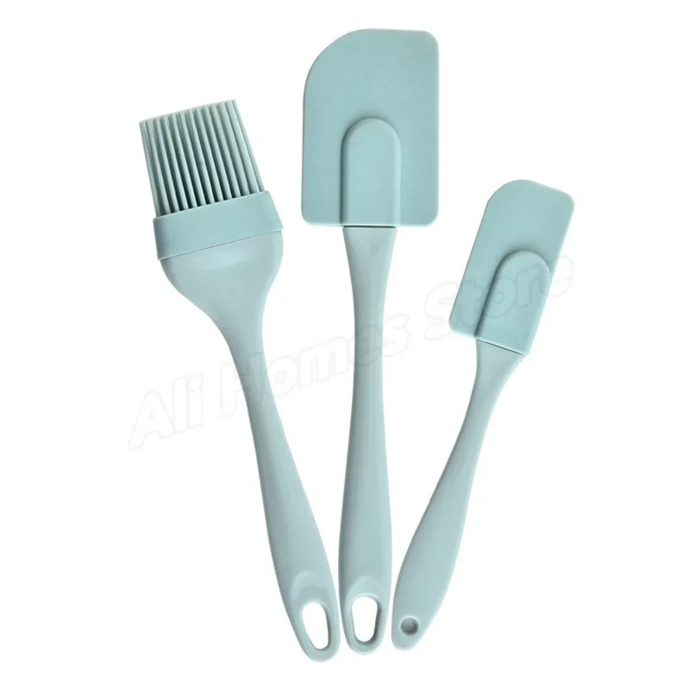 Kit de cuisine 12 pièces en Silicone de alimentaire, ustensiles de cuisine, tourneur, spatule, cuillère à mesurer, ustensiles de cuisine pratiques, outil Kitchenwa: vert militaire