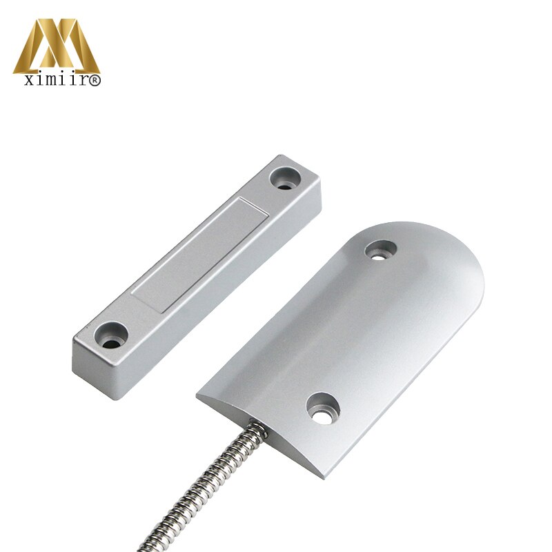 Sensor de contacto magnético para puerta y ventana, interruptor de 12V CC con cable, alarma GSM, Kit de seguridad para garaje y hogar
