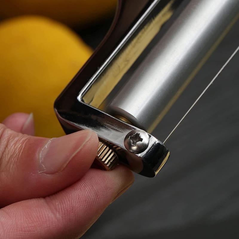 Cheese Slicer Adjustable Thickness Heavy Cheese Slicers For Soft &amp;Semi-Hard Cheeses Planer Cutting Wire Included Kitchen Gadgets