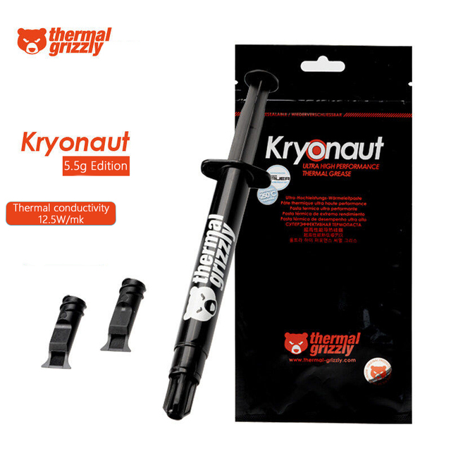 Thermal Grizzly KE 14.2W/MK Computer Thermal Paste Large Capacity Thermal Paste Conductivity For CPU GPU Graphics Card Notebook: Kryonaut 5.5g