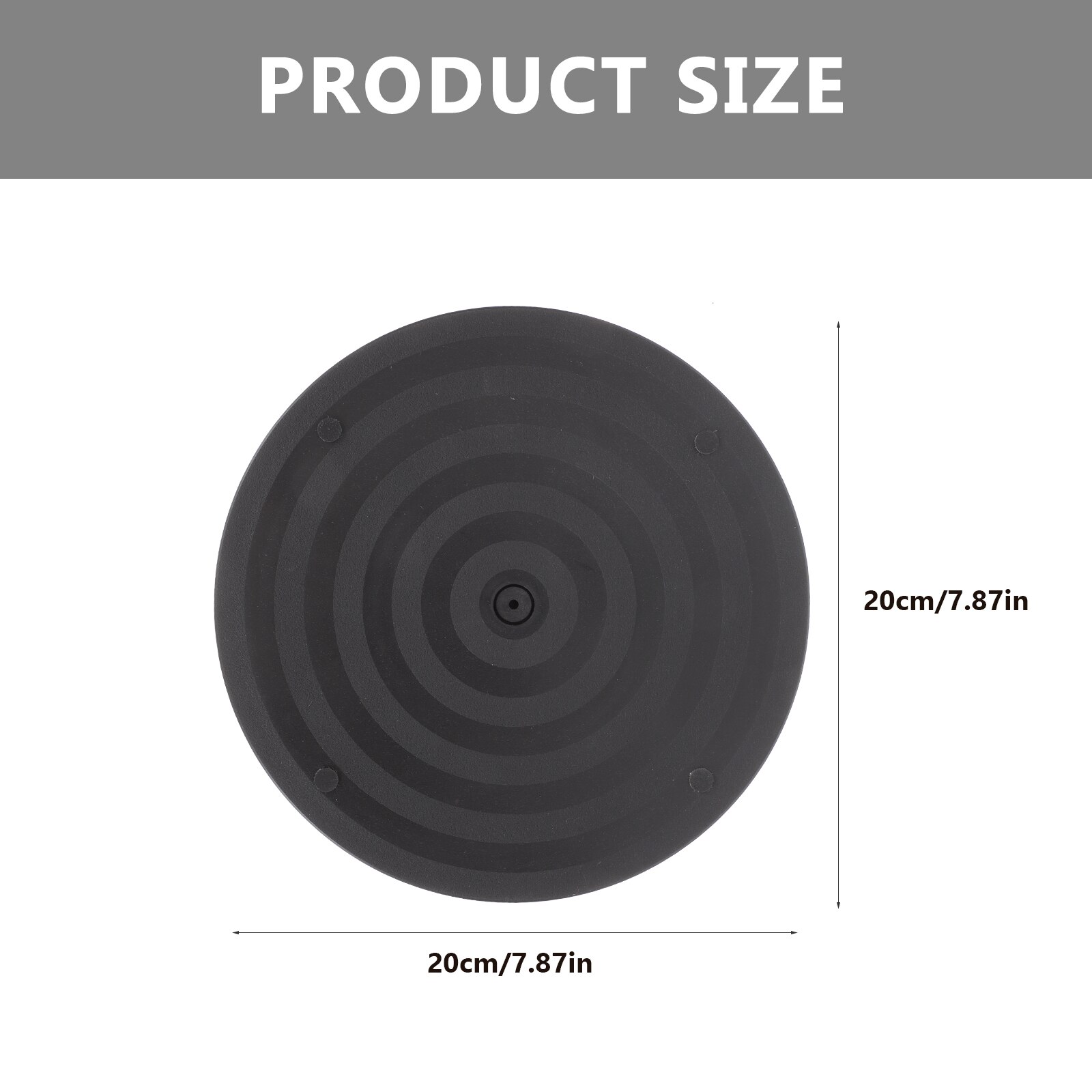 Bonsai-drehteller, drehbarer kunststoff-tischdrehteller mit antirutschmatte