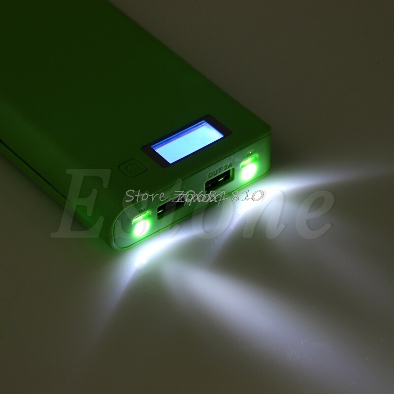 DIY USB Mobile Power Bank Charger Case Pack 8Pcs 18650 Battery Holder Case for Phone Whosale