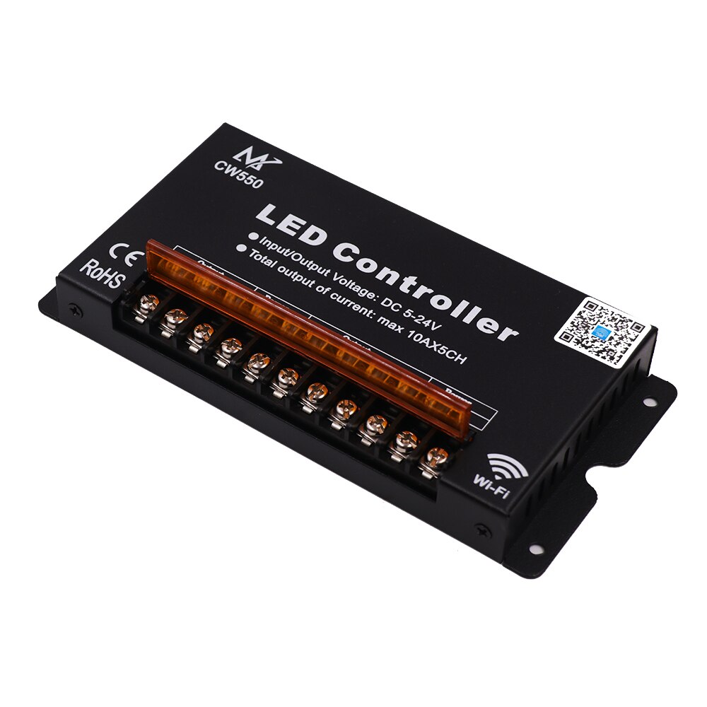 Amplificador de señal Wifi de alta velocidad, atenuador 50A, repetidor de señal de datos para 5V 12V 24V 5050 RGB + CCT RGB RGBW, tira de luz LED RGBWW
