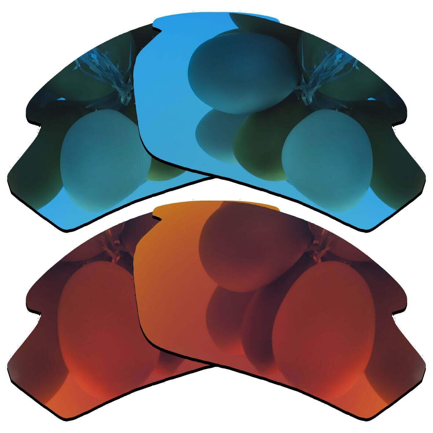 Polarized Sunglasses Replacement Lenses for-Rudy Project Rydon Frame -Many Varieties: Sky Blue-Fire Red