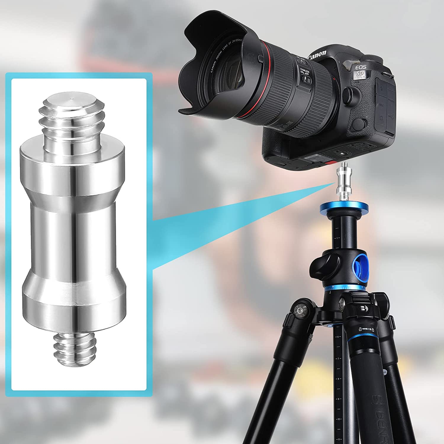 10 Stck 1/4 zu 3/8 Zoll Konverter Gewinde Schrauben Kamera Gewinde Schraube Stativ und Kamera Adapter einstellen für Stativ, einbeinstativ, Digitale