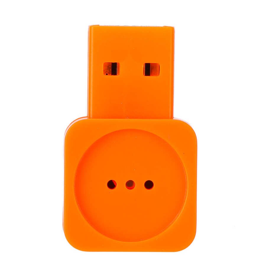 Mini USB Computer Microphone Wireless Microphone External Sound Card Computer Accessory Orange