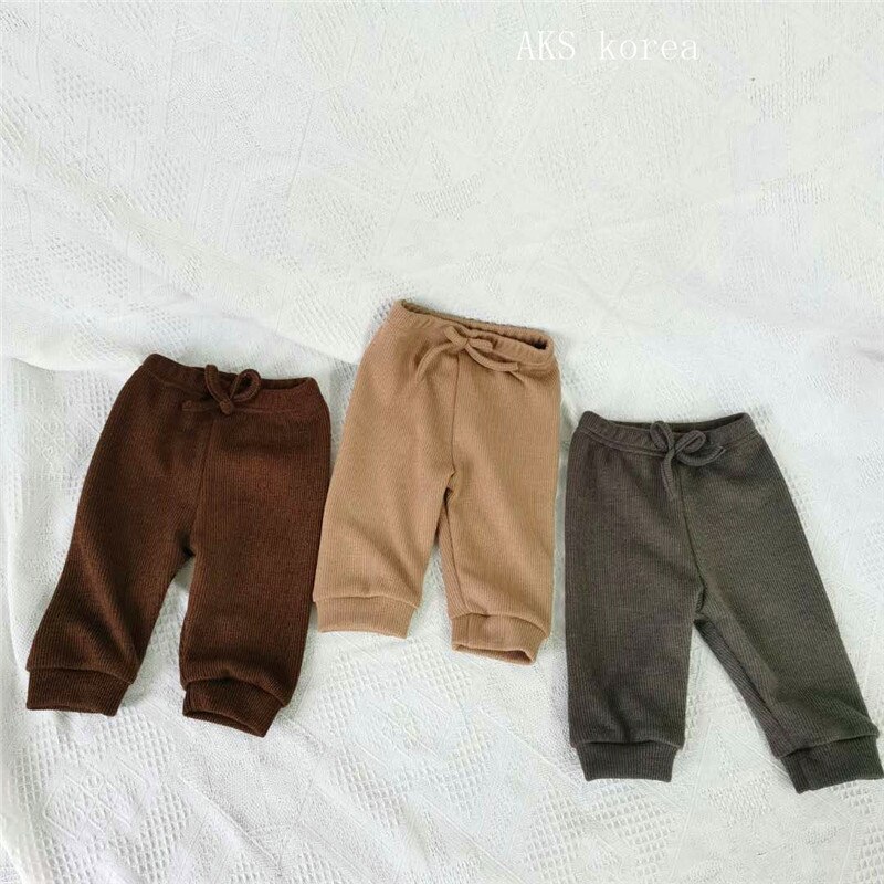 Kids Baby Meisjes Jongens Broek Herfst Katoen Zachte Comfortabele Gebreide Broek Peuter Bottom Broek Baby Effen Kleur Leggings Kleding