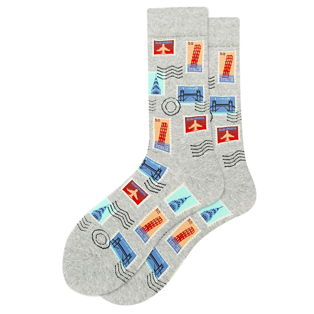 Chaussettes de pour hommes, motif de Cactus, de bière, Hip Hop, Cool, pour femme, hiver, épais, Long Skate, drôle, robe de mariée: CN36004-11
