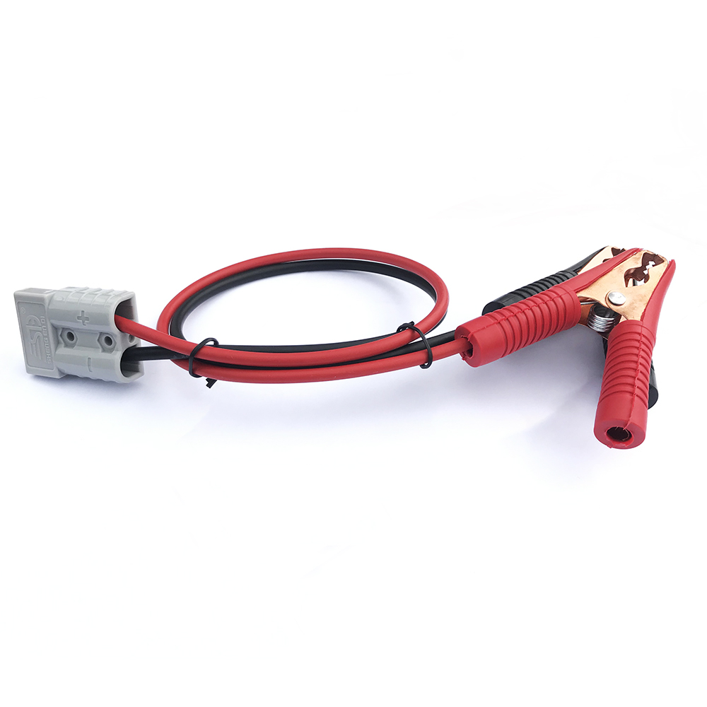 12AWG Extend cable power Plug 50A 600V Extend Cable Battery Connector Alligator Crocodile clip