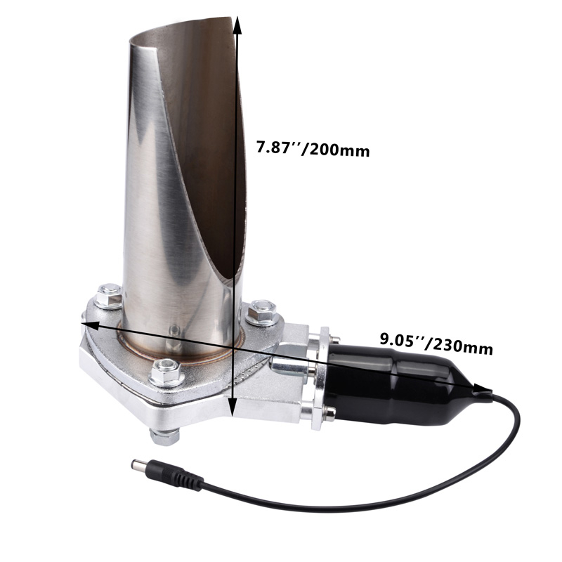 ESPEEDER 2 Inch Electric Stainless Exhaust B-Cut Pipe Exhaust Cutout With Remote Control Cut Out Pipe Escape Muffler