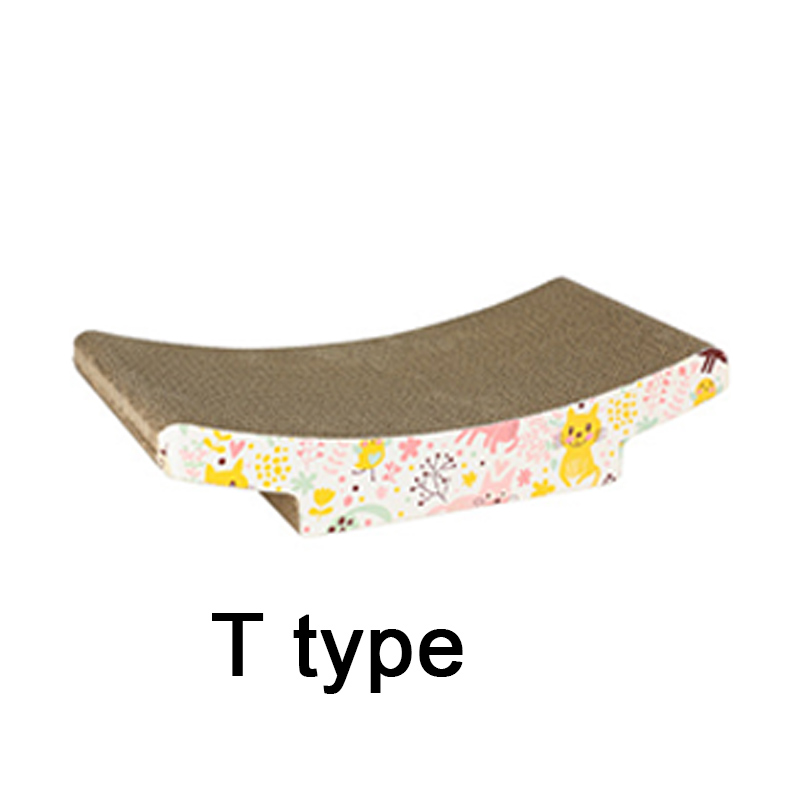 Kissan raapimislauta suora/sauma/kaavin isoille kissoille, kaksipuolinen kestävä lemmikkikissan raapimisalusta, matto kissanmintulla, kynsienhoitolelu: T tyyppi