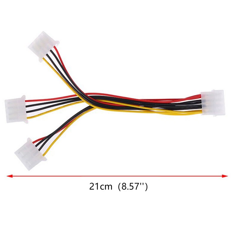 4 Pin IDE 1-to-3 Molex IDE Female Power Supply Splitter Exentsion Adapter Cable: Default Title