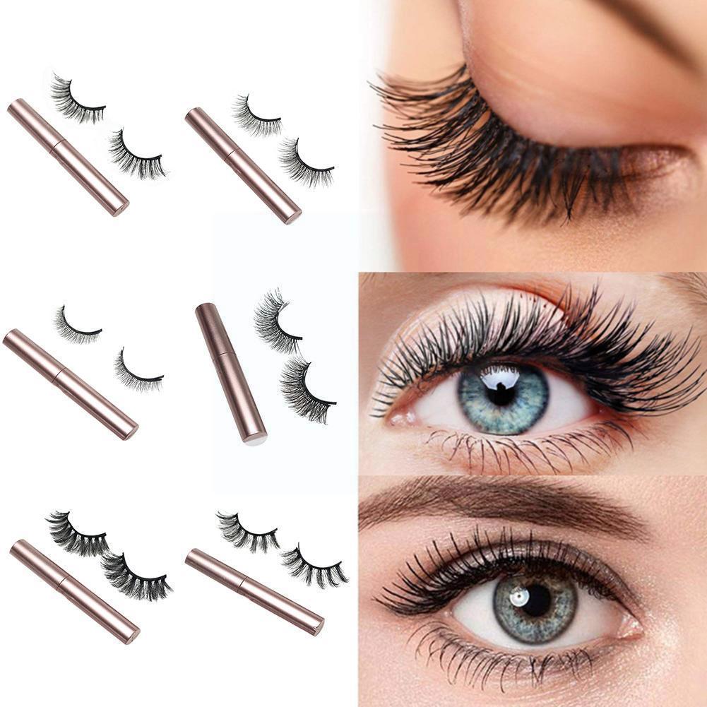 Set di ciglia magnetiche 3D impermeabile duraturo Eyeliner magnetico naturale magnete ciglia estensione trucco Kit ciglia finte