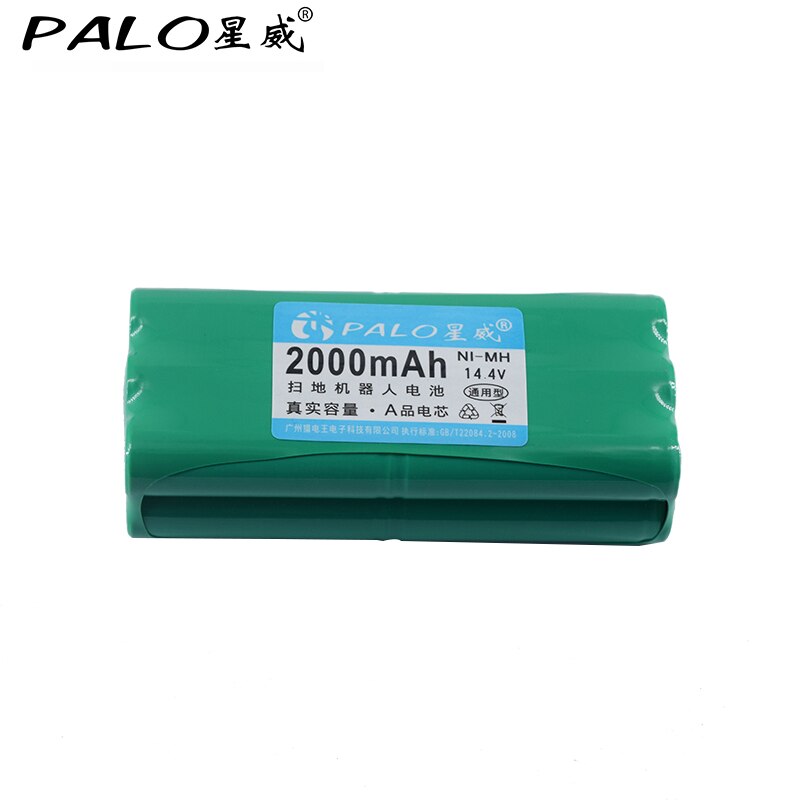 Batteri 14.4v ni -mh 2000 mah dammsugare robot uppladdningsbart batteri för libero v -m600/m606 vbott 270/271 papago  s30c vone  t285d