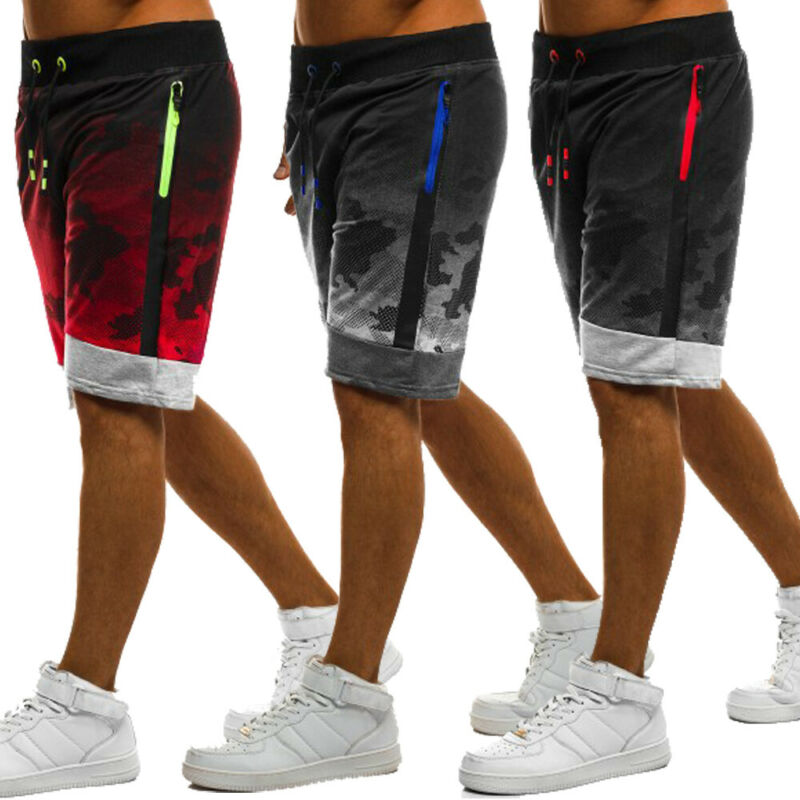 Miesten camo harjoitusharjoitus shortsit rennot lyhyet housut puuvilla kuntosali fitness lenkkeily urheiluvaatteet shortsit m -3xl