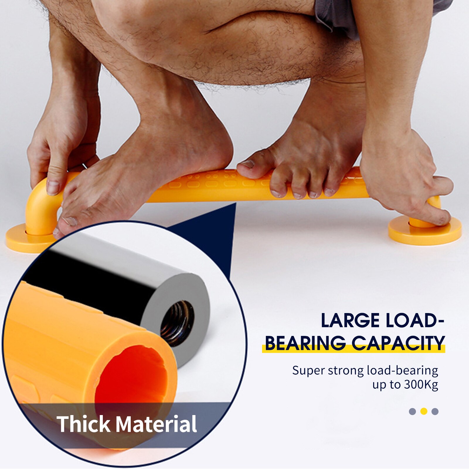 Rvs Non-Slip Badkamer Bad Leuning Grab Toilet Douche Straight Veiligheid Ondersteuning Handvat Oude Mensen Veiligheid Rail