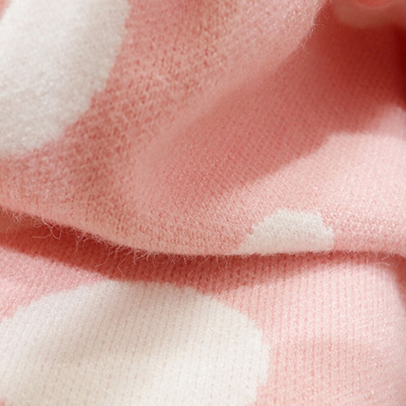 Ropa de invierno para niña bebé , suéter para bebé, muñeca de manga larga con solapa y lunares, ropa de invierno para niña bebé