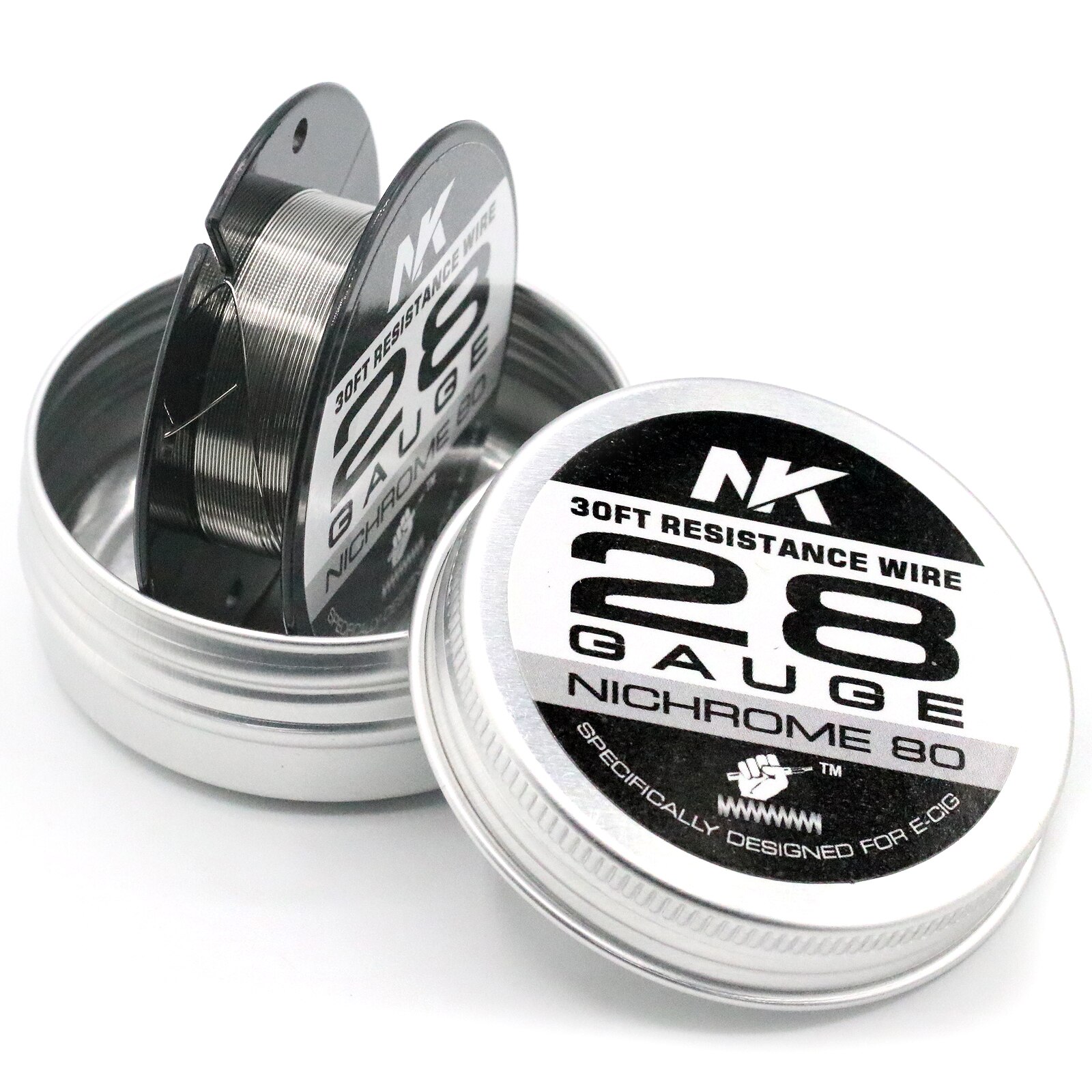 30Ft Ni80 Ni70 KA1 AWG 24 26 27 28 29 30 calibro originale NK Vape Wire per MTL RTA RBA bobina resistenza al riscaldamento filo: Ni80 28Ga 30Ft