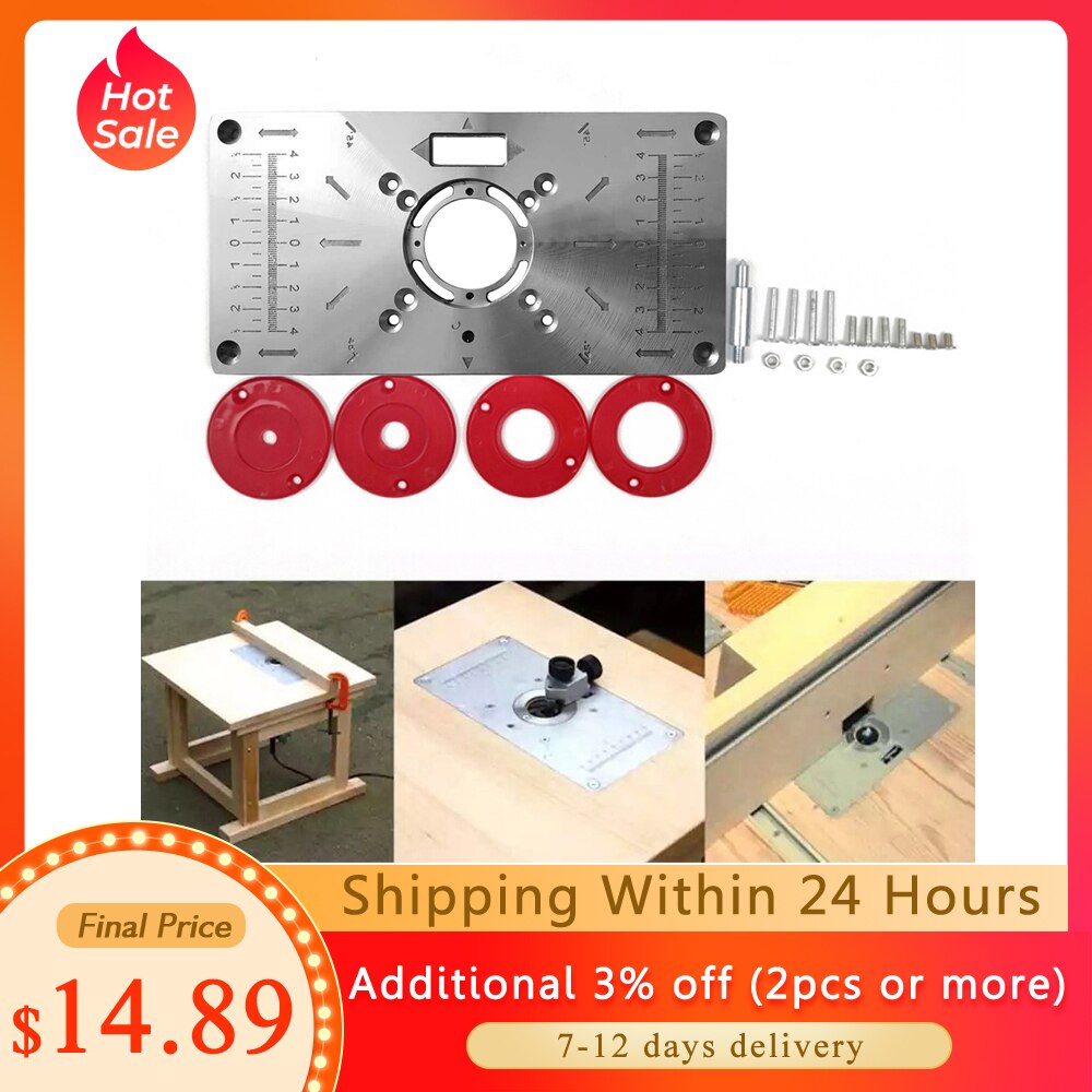 Router Table Insert Plate Trimmer Engraving Machine Woodworking Benches Woodworking Tools for Bosch GKF550 RT0700C