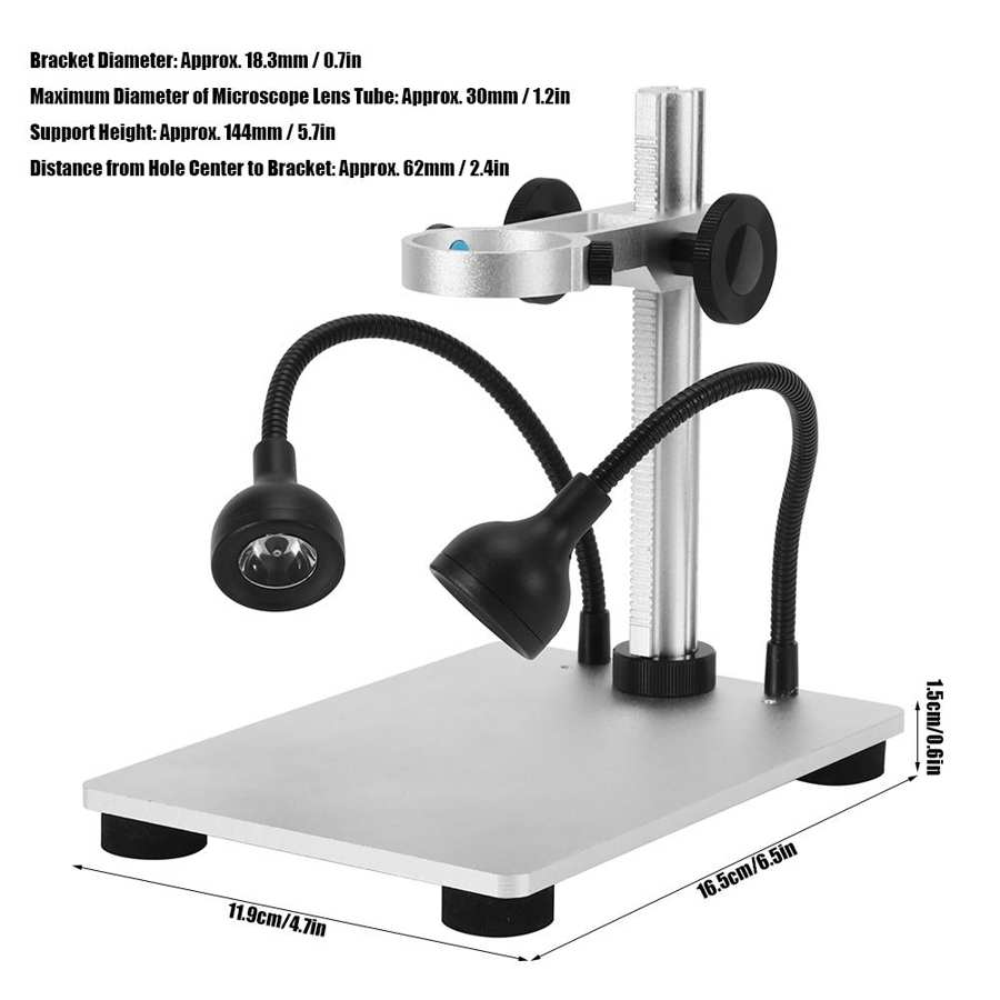 Microscope Bracket Stand with Dual Light Source for Digital Microscope