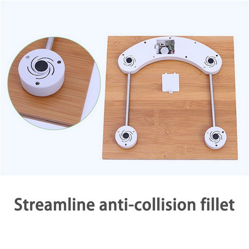 Waga drewniana waga łazienkowa inteligentna waga ludzkiego ciała drewno antypoślizgowy wyświetlacz tylne światło łazienka domowa gorący