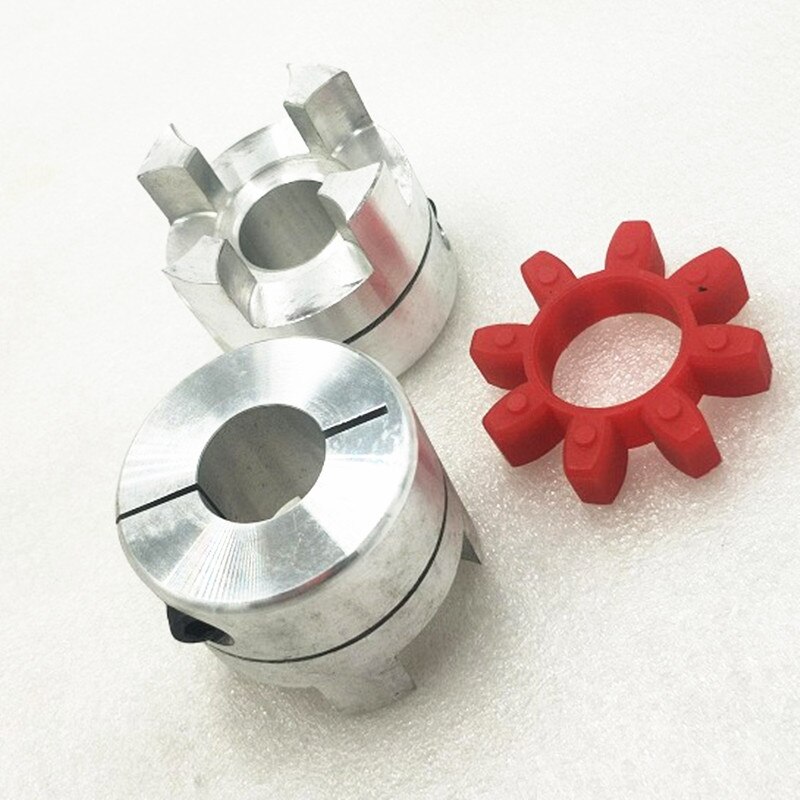 2 Stks/partij Cnc Flexibele Koppeling As Koppeling D55 L80mm ID17mm Met Spiebaan 5Mm En ID24mm Met Spiebaan 6Mm (Zowel 2 End Spiebaan)