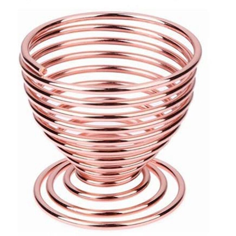 Air Plant Overhead Planting Stand Flower Pot Plant Display Rack, Live Tropical Plants, 4 Pieces, Rose Gold